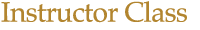 Instructor class