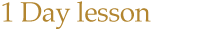 1 Day lesson